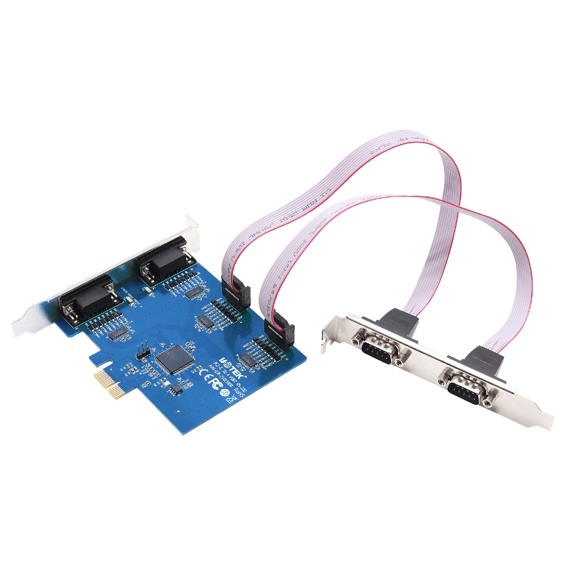 PCI-E轉(zhuǎn)4口RS-232多串口卡