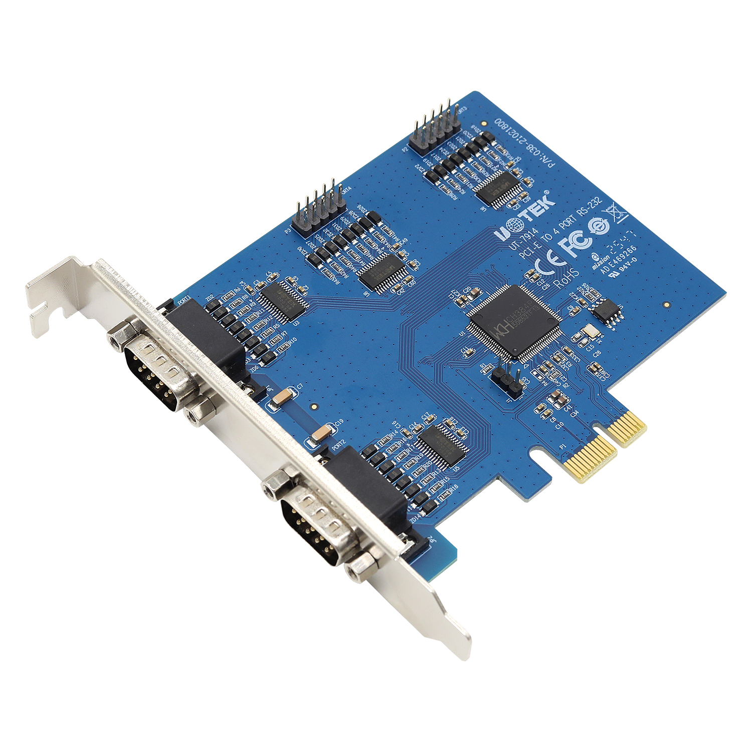 PCI-E轉4口RS-232多串口卡